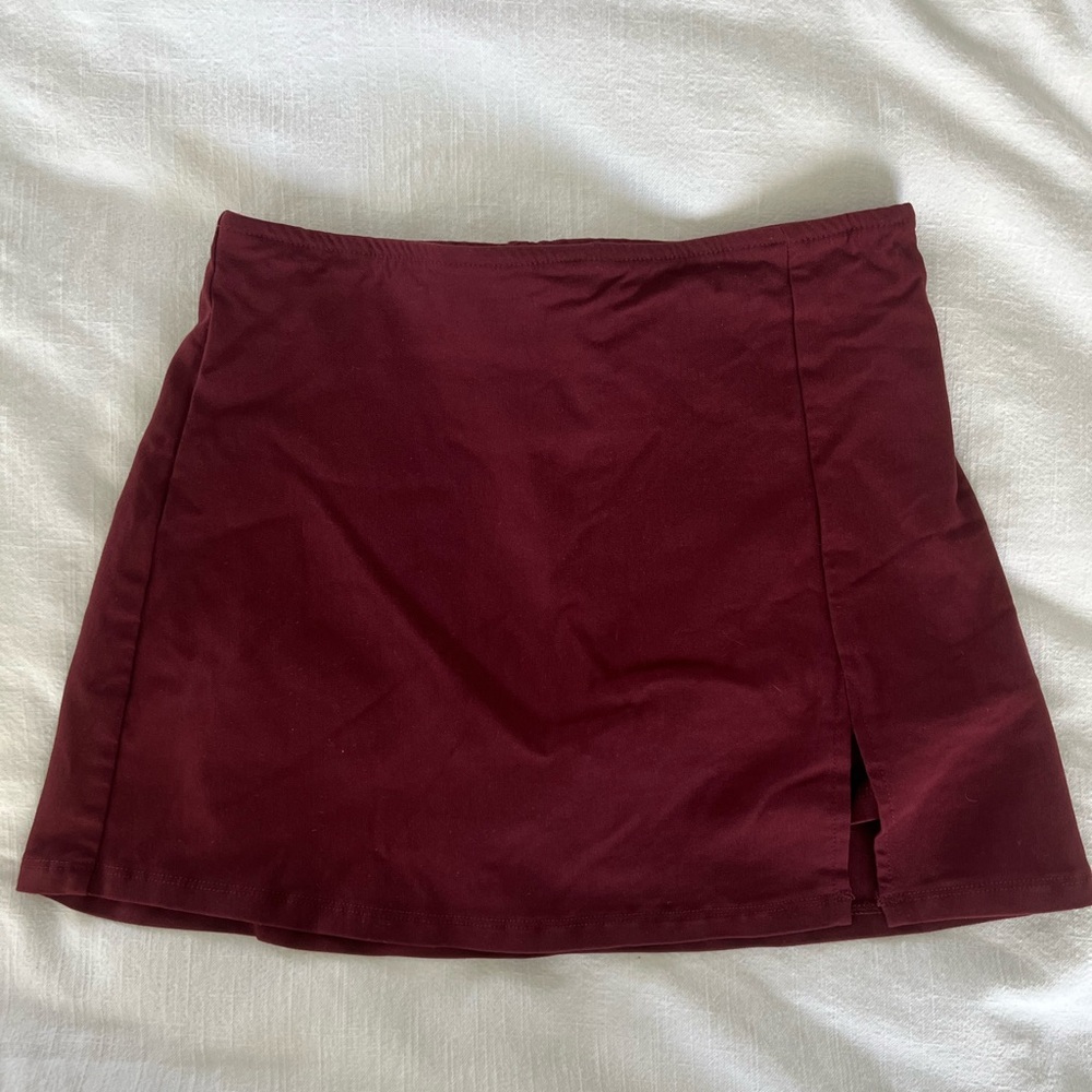 Burgundy Skirt